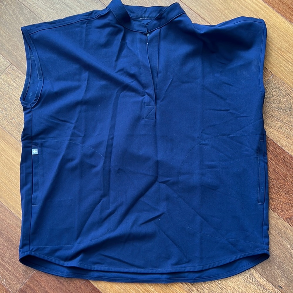 navy rafaela oversized scrub top